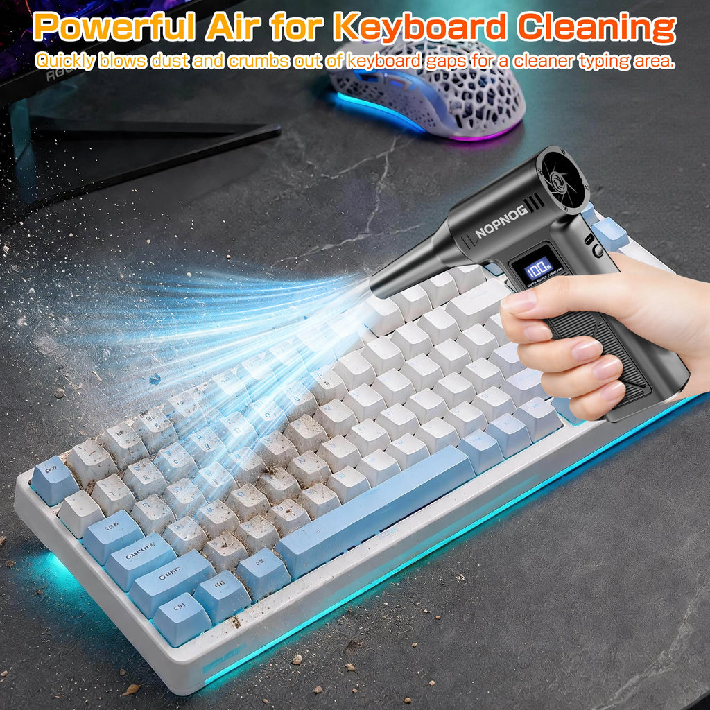 2 in 1 Portable Car Vacuum Cleaner Blower Turbo Fan Violent Jet Fan Blow And Suction Cleaning Blowing Tools Auto Dust Collector